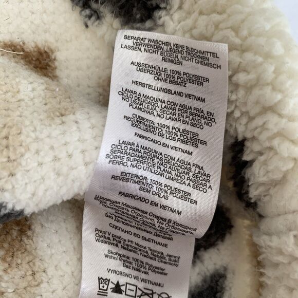 Columbia West Bend 1/4 Zip Pullover Women XL Fleece Beige Tan Aztec Southwestern - Picture 9 of 9